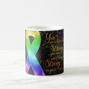 Rainbow Gay Rights Awareness Ribbon Mug Design