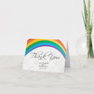 Rainbow Gay - Thank You Card