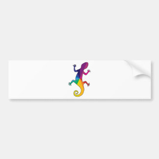 Rainbow Gecko Bumper Sticker