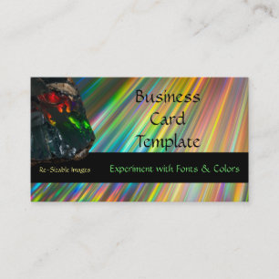 Rainbow Gem Crystal Raw Opal Business Card