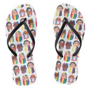 Rainbow Gender Flags Beard Men Thongs