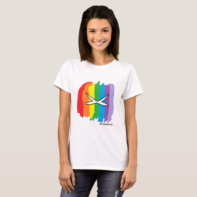 Rainbow Generation X  T-shirt (Front Full)