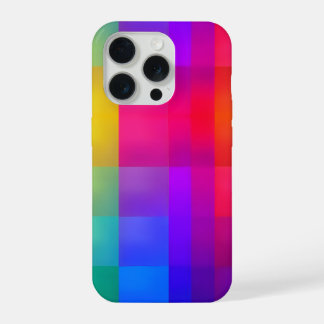 Rainbow Geometric Abstract Gradient Design iPhone 15 Pro Case