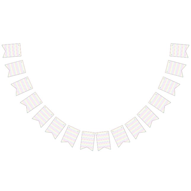 Rainbow Geometric Bunting (All)