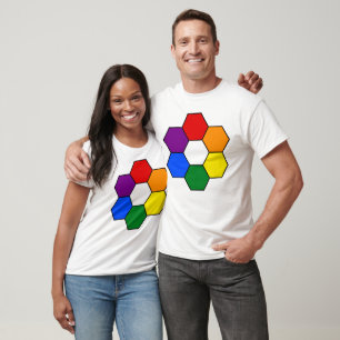 Rainbow geometric rhombus T-Shirt
