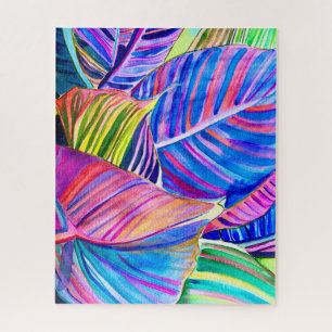 Rainbow gerbera colorful flower  jigsaw puzzle