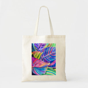 Rainbow gerbera colorful flower tote bag