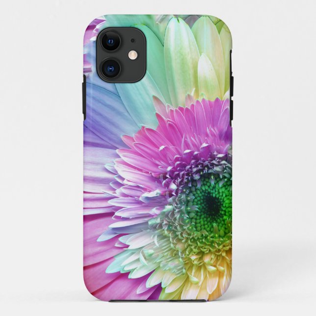 Rainbow Gerbera Daisy iPhone case (Back)