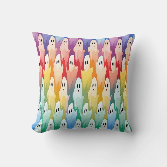 Rainbow Ghost  Cushion (Front)
