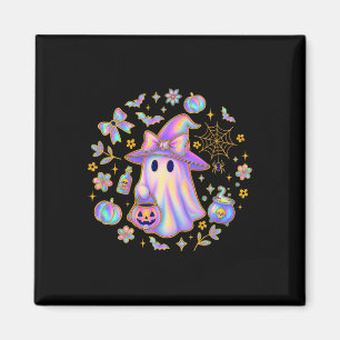 Rainbow Ghost Witch Shirt Cute Pumpkin Cauldron Sp Magnet