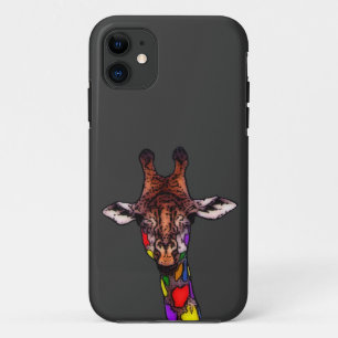 Rainbow Giraffe iPhone 11 Case