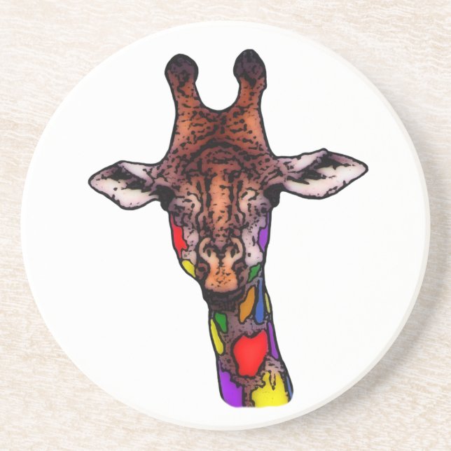 Rainbow Giraffe Coaster (Front)