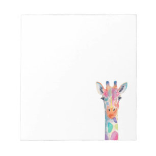 Rainbow Giraffe Notepad