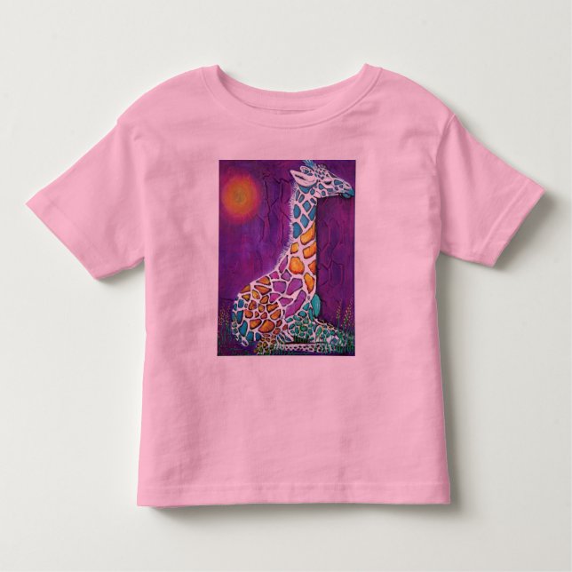 Rainbow Giraffe Toddler T-Shirt (Front)