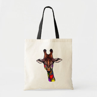 Rainbow Giraffe Tote Bag
