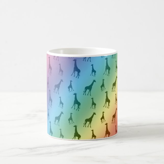Rainbow giraffes coffee mug (Center)