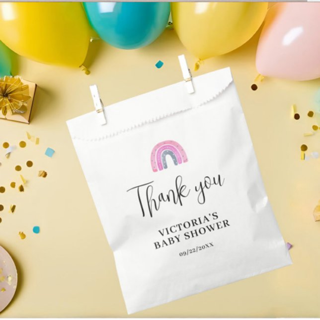  Rainbow Girl Baby Shower Favour Bag (Creator Uploaded)
