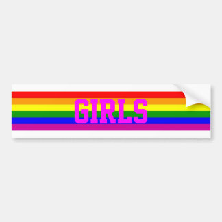 Rainbow Girls Bumper Sticker
