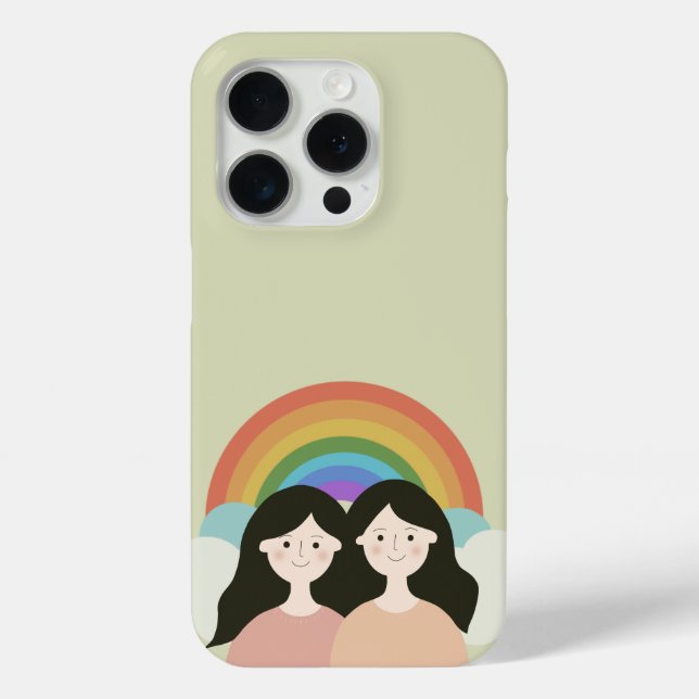 Rainbow Girls Friendship Love Pride Support Case-Mate iPhone Case (Back)