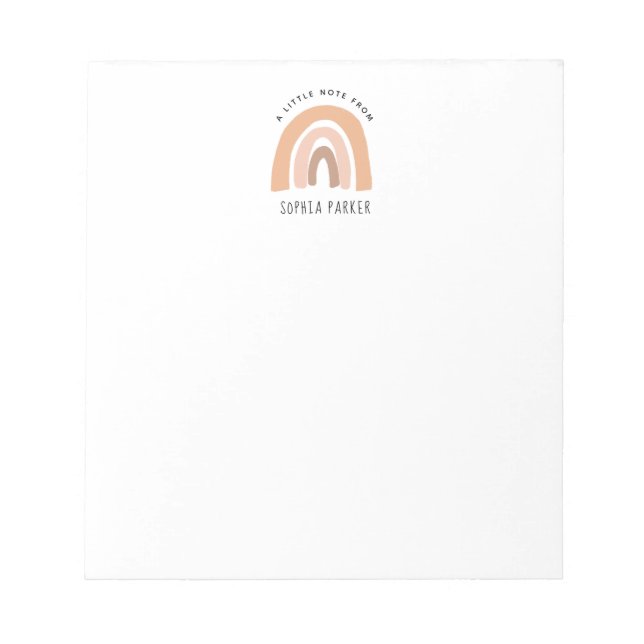 Rainbow Girls Stationery Notepad (Front)