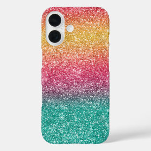 Rainbow Glitter  iPhone 16 Case
