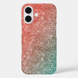 Rainbow Glitter iPhone 16 Case
