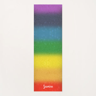 Rainbow Glitter Chakra Yoga Mat