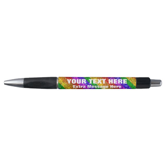 Rainbow Glitter Gay Pride Parade Business Template (Front)