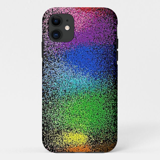 rainbow glitter iphone 5 case (Back)