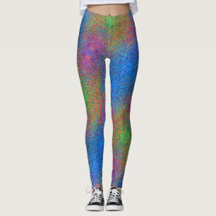 rainbow glitter leggings