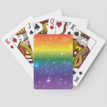 Rainbow Glitter LGBTQ+ Pride Playing Cards