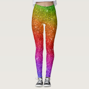 Rainbow Glitter Pride Leggings