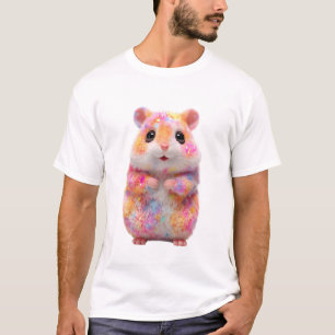 Rainbow Glitter Sparkle Hamster Men T-Shirt