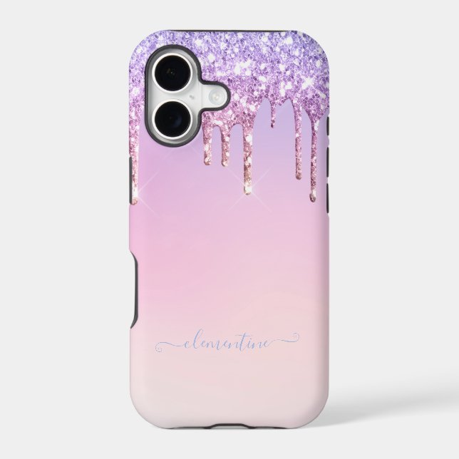Rainbow glitter sparkle script modern girly script (Back)