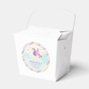 Rainbow Glitter Unicorn Magical Birthday Cute Favour Box
