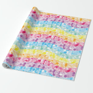 Rainbow Glitter Unicorn Party Wrapping Paper