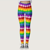 Rainbow Glittery Mermaid Scales Pattern