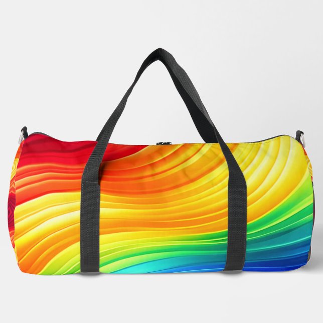 Rainbow Glow Gradient Gym & Duffle Bag (Front)