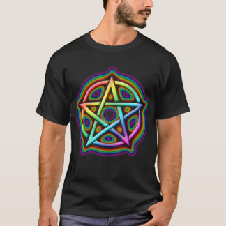 Rainbow Glow Pentacle T-Shirt
