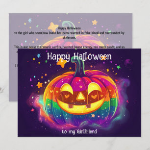🌈🎃Rainbow Glow Pumpkin card