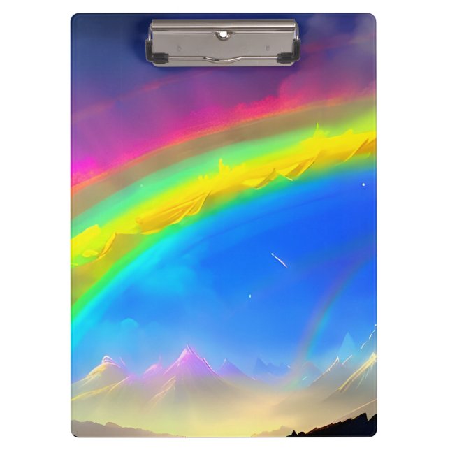 Rainbow Glow Sky Clipboard (Front)
