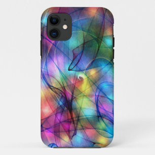 rainbow glowing lights iPhone 11 case