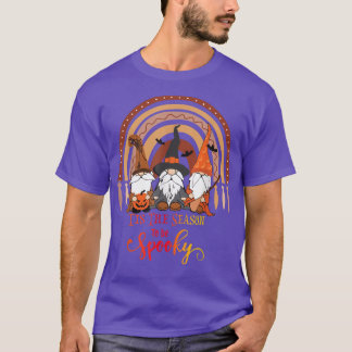 Rainbow Gnomes Tis The Season To Be Spooky Pumpkin T-Shirt