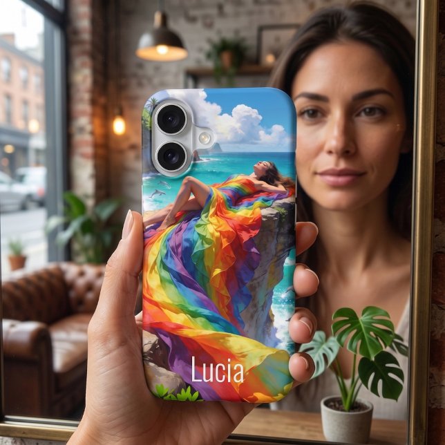 Rainbow Goddess Coastal Surrealism (Lifestyle Shot)
