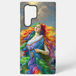 Rainbow Goddess digital painting original art Samsung Galaxy Case