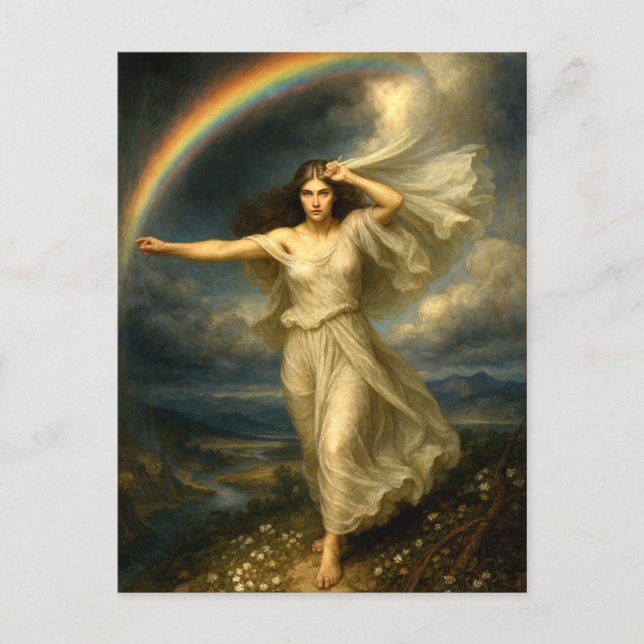 Rainbow Goddess Iris Postcard (Front)