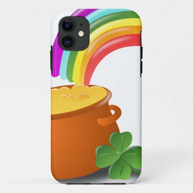 Rainbow Gold Pot Lucky Irish Sky Ireland Colourful Case-Mate iPhone Case (Back)