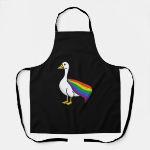 Rainbow Goose LGBTQ Pride Gay Transgender LGBTQ+ Apron