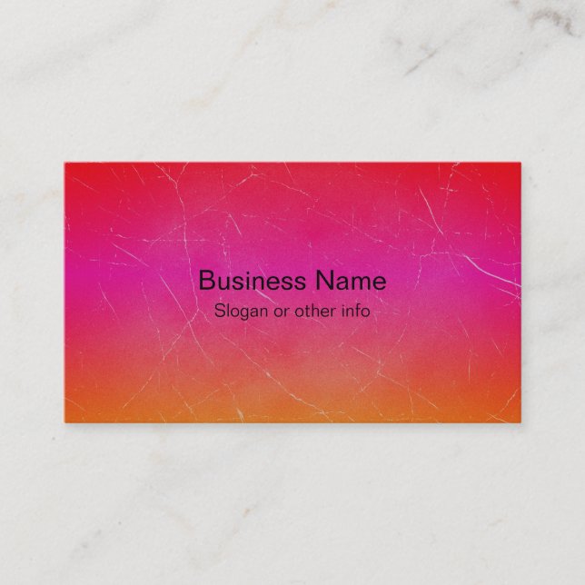 Rainbow Gradient Abstract Art Business Card (Front)