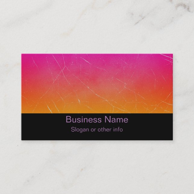 Rainbow Gradient Abstract Art Business Card (Front)